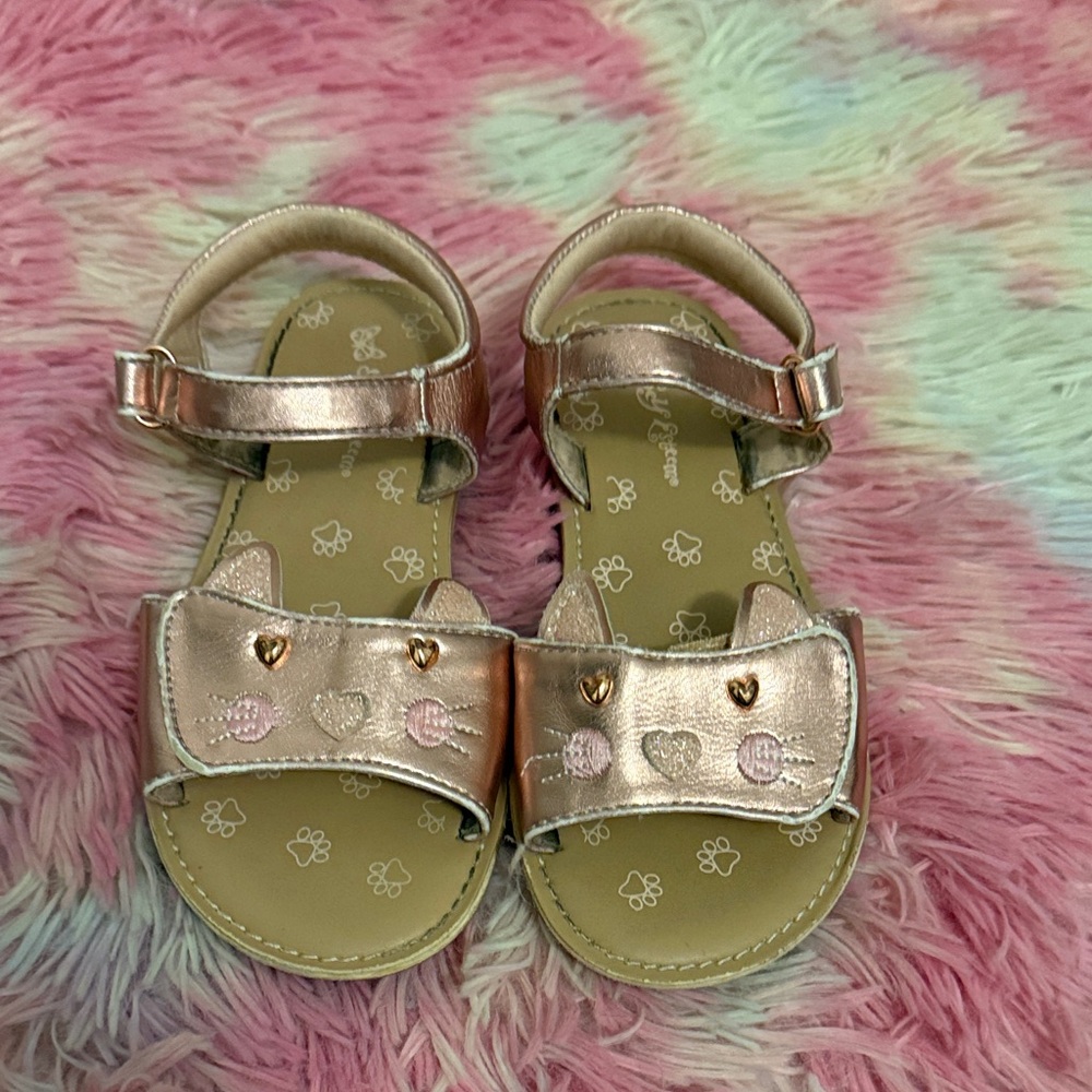 Self Esteem Metallic Pink Kids Sandals